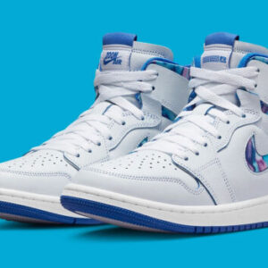 Nike Womens Air Jordan 1 Gray Royal Pink