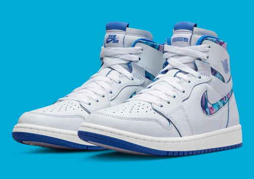 Nike Womens Air Jordan 1 Gray Royal Pink